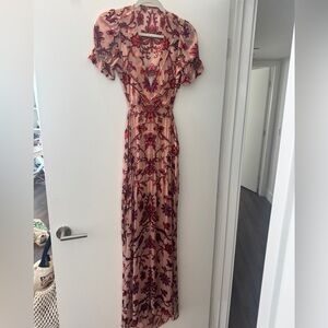 For Love and Lemons Floral Cut Out Maxi Dress